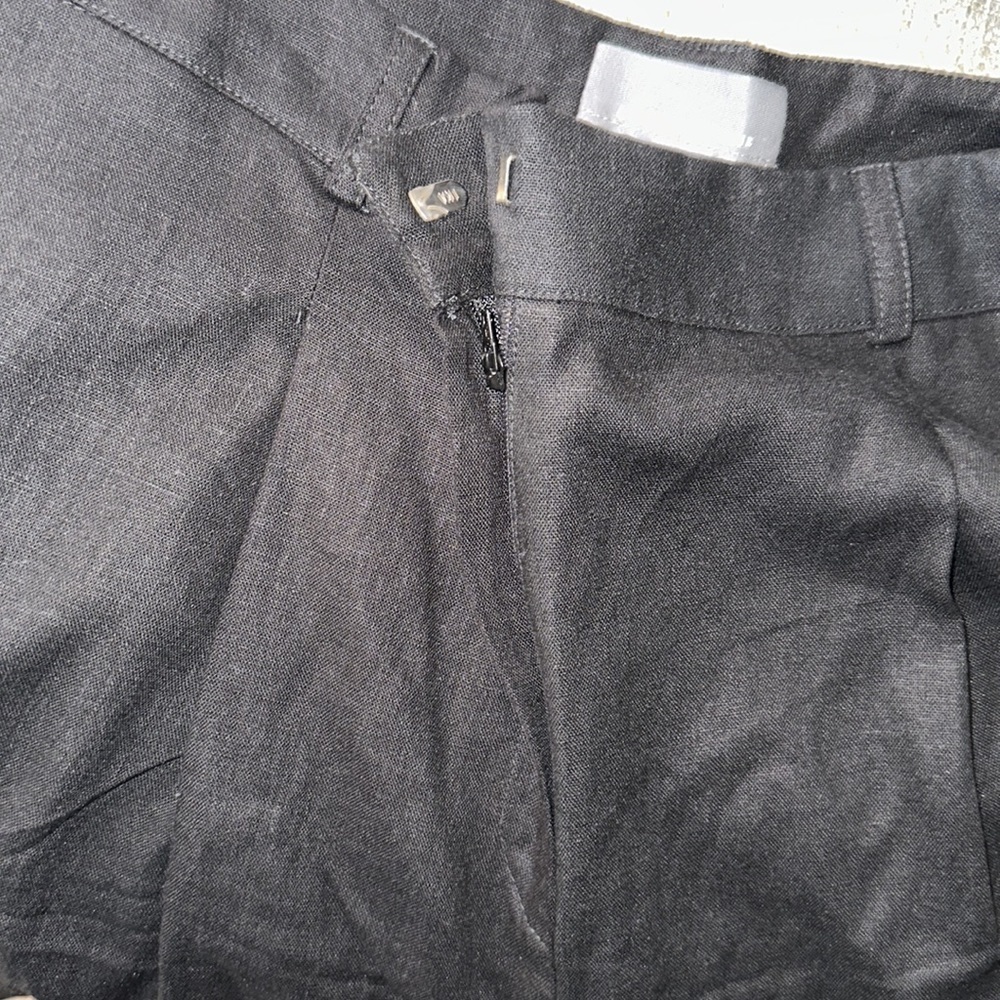 NWT Anthropologie linen wide leg black trousers - Picture 10 of 14